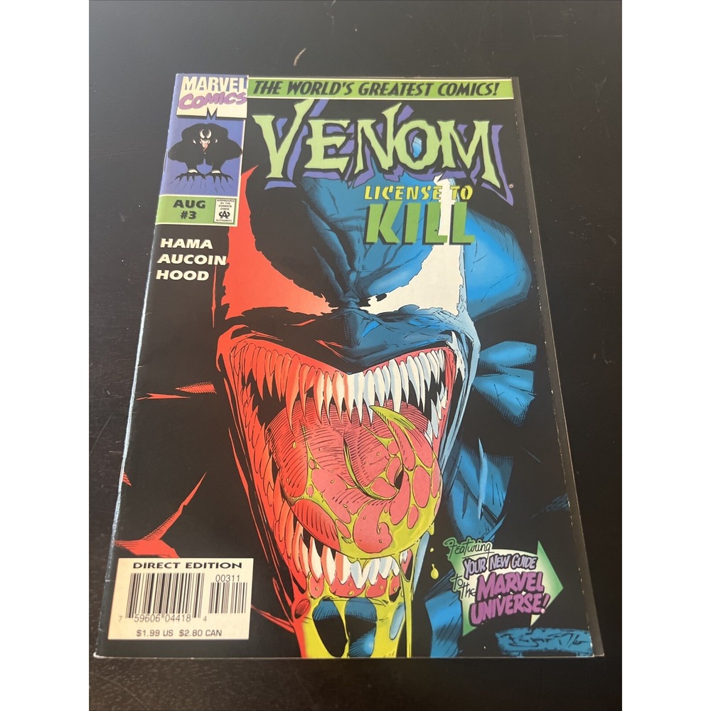 Venom License to Kill #3 Newsstand Marvel Comics 1997 Larry Hama VF+ 8.5
